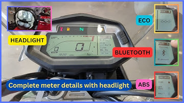 Hero Xpulse 200 4V speedometer explained in detail😎😎. ABS mode, Bluetooth, Eco mode and headlight😃😃