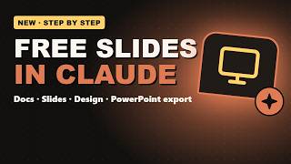 Claude Slides, Docs & Design Are FREE Now (7-Min Tutorial)