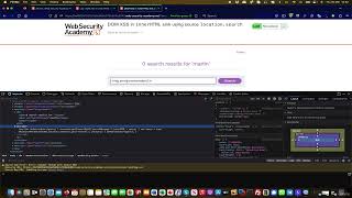 DOM XSS in innerHTML sink using source locationsearch
