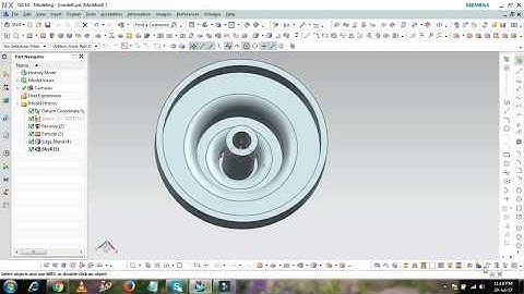 Revolve And Shell Command IN NX 10