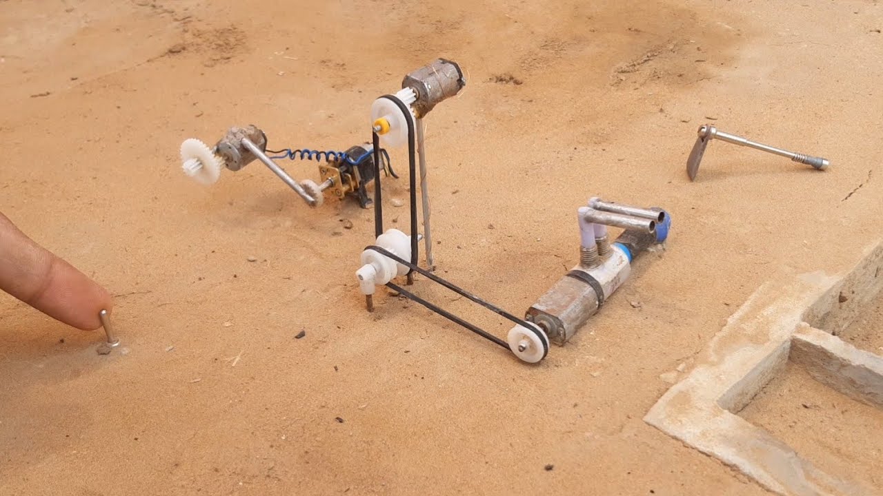 how to make mini machine motor water pump machine science project YouTube