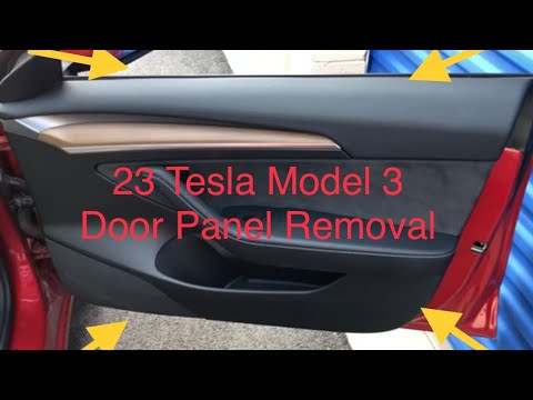 How to remove door panels, Model 3 2017–2023