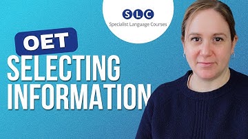 OET-schrijven: hoe u informatie selecteert voor zorgprofessionals