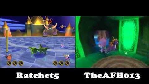 Spyro 2 Race to 40 Orbs & Defeat Ripto - Part 4 - Ratchet5 vs TheAFH013 (Chitched)