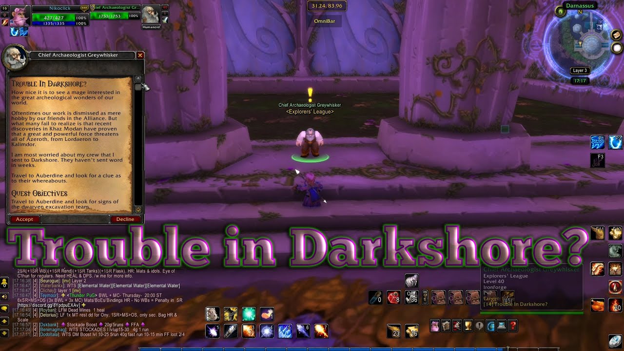 Trouble in Darkshore?