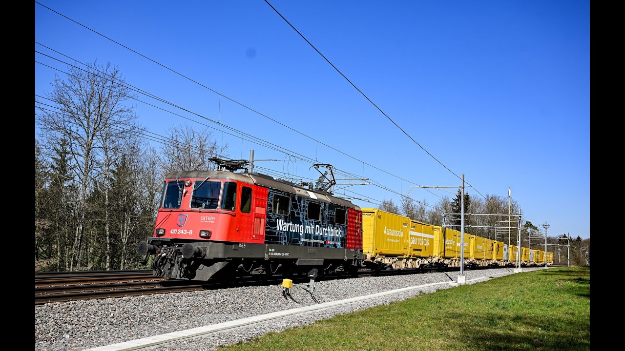 Heitersberg Bahnverkehr in Mägenwil am 18.03.25 - 