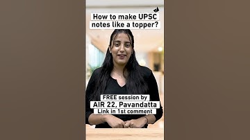 📝Making UPSC notes or wasting paper🗑️ FREE Masterclass by AIR 22, Pavandatta #shorts