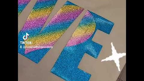 Knockout Method with Siser Twinkle Heat Transfer Vinyl