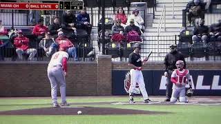 Miami(OH) P Sam Bachman vs. Ball St's Trenton Quartermaine
