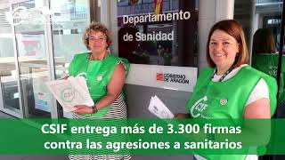 2022.05.31-Csif Sanidad Aragón Concentración De Csif Contra Las Agresiones En El Ámbito Sanitario