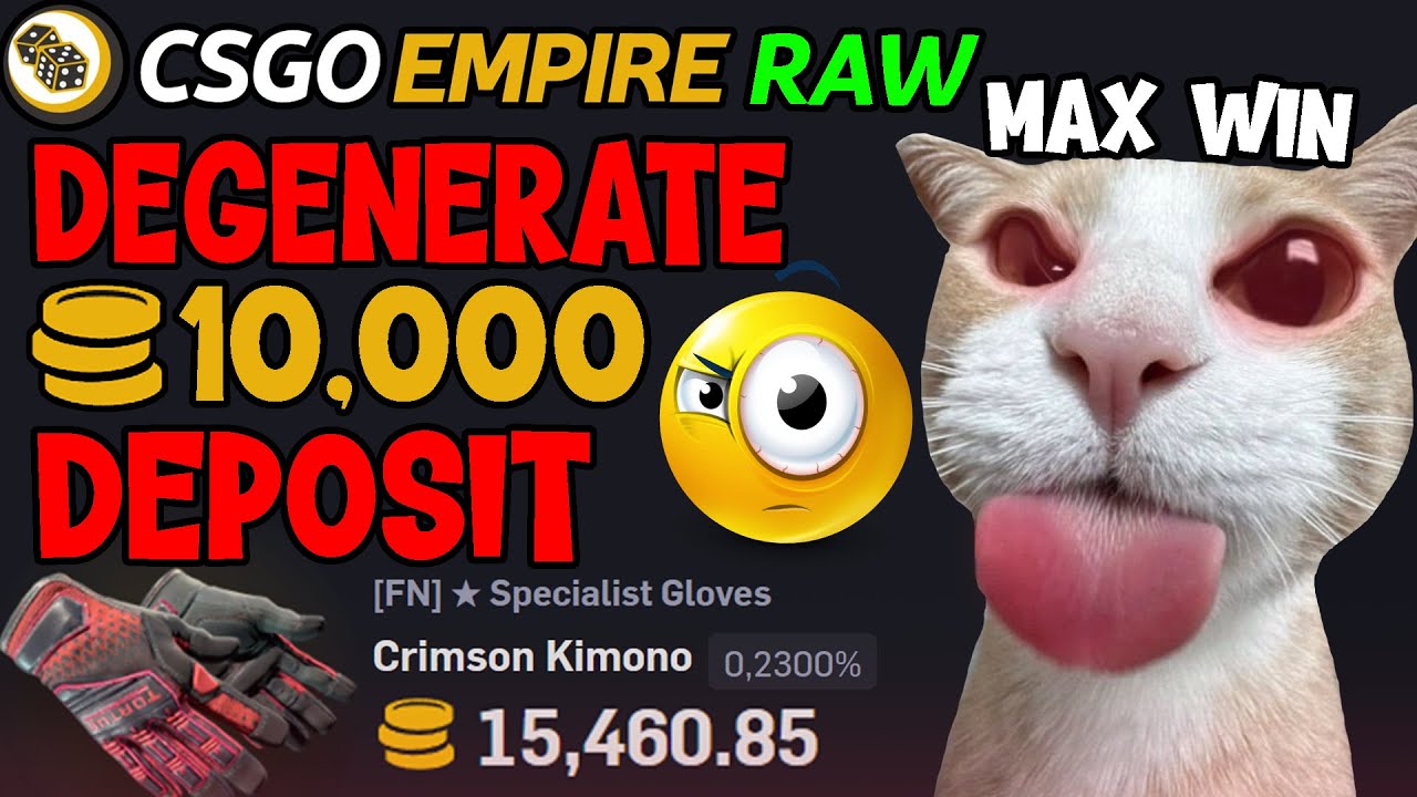 Degen $10,000 Deposit on CSGOEmpire (RAW)
