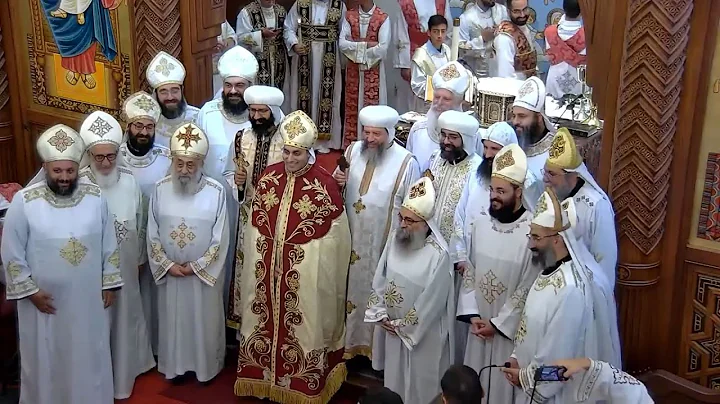 Presbyter Ordination-Fr Nopher Beshay with Bishop Youssef, Bishop Basil, Bishop Gregory ~ 08/28/2022