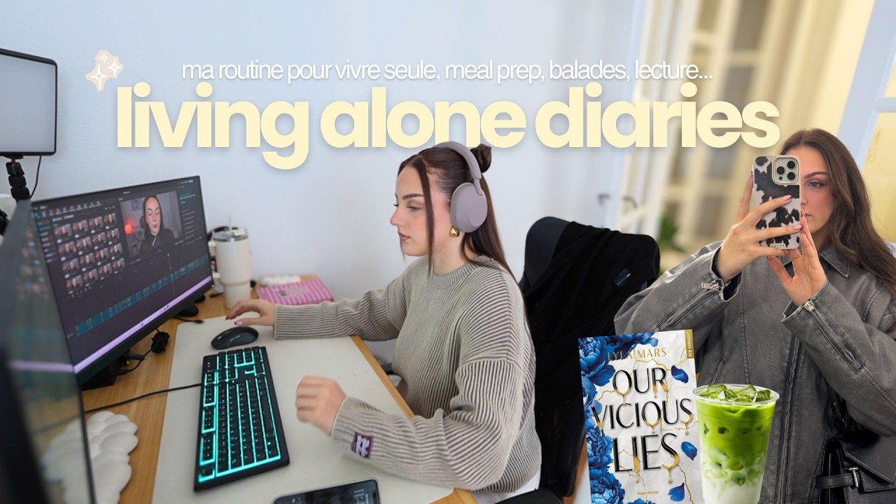 UNE JOURNÉE DANS MA VIE (ma routine pour vivre seule, meal prep ...