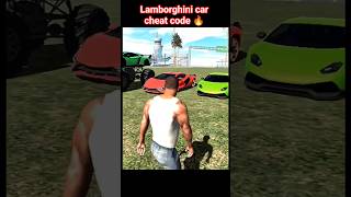 Old , new and monster lamborghini car cheat codes 🔥#indianbikedriving3d #shorts