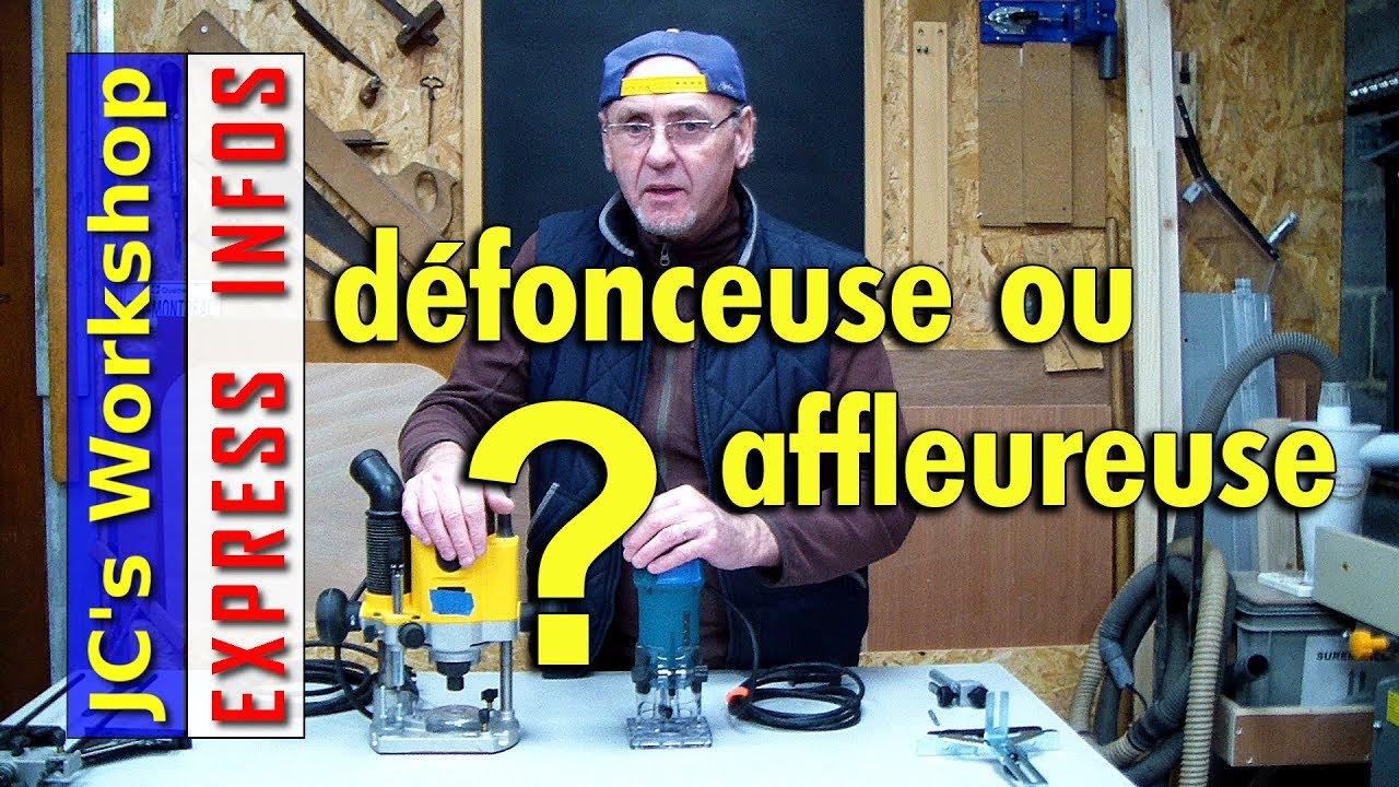 Defonceuse, affleureuse, defonceuse a bois