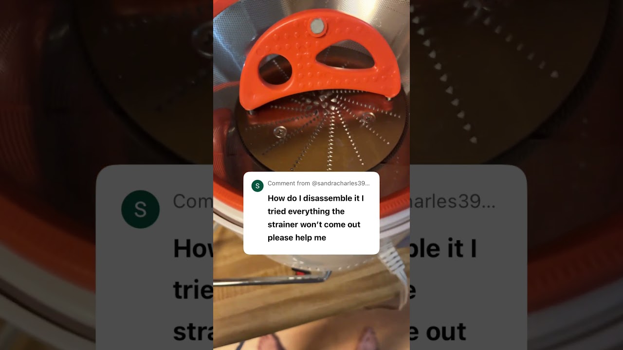 Jack La Lannes power juicer how to remove strainer