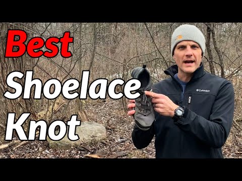 BEST KNOT FOR BOOT LACES // Never have untied hiking boots again