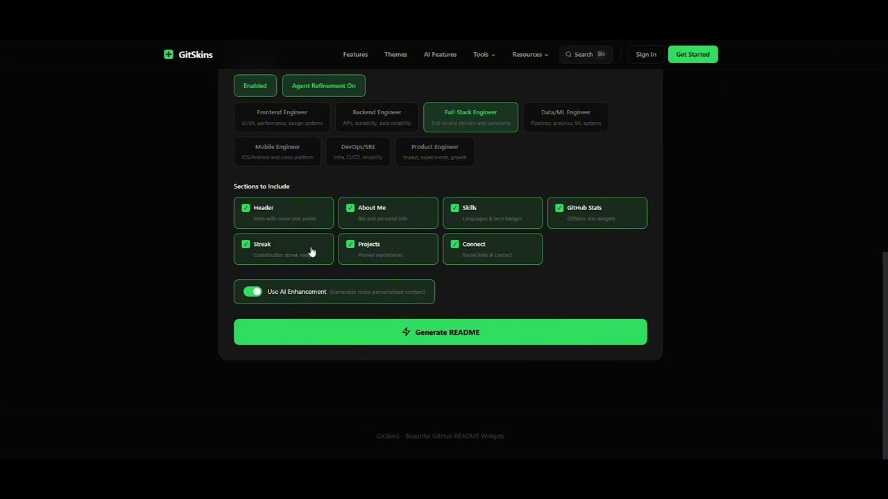 GitSkins: AI-Powered GitHub Profile Builder | Gemini Hackaton 2026 ...