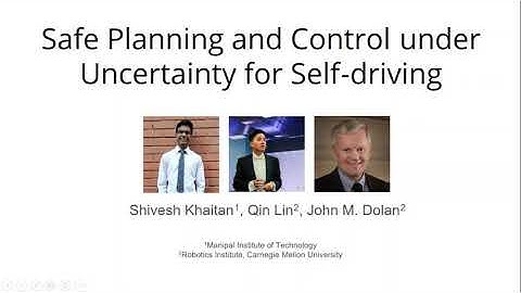Safe Planning and Control under Uncertainty for Self-driving (Intersection)