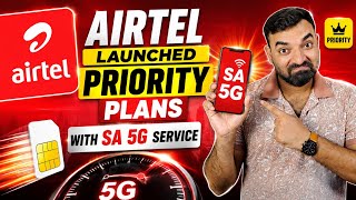 Airtel Priority Plans With SA 5G Service #telecomnews #airtel5g #AirtelSA5G #airtel_offer