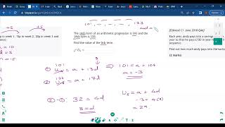 3AB - Arithmetic Sequences & Series