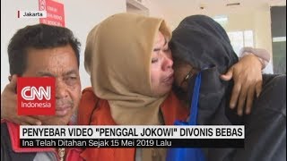 Tangis Haru Penyebar Video 'Penggal Jokowi' Saat Divonis Bebas