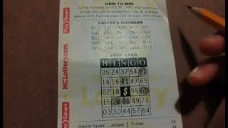 $2 Fast Play Progressive Bingo Bucks Lottery Ticket! - North Carolina Education Lottery 