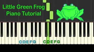 Miniatura de vídeo de "Easy Piano Tutorial: Little Green Frog with free sheet music"