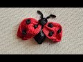 Creative Ribbon Embroidery Idea 🐞 Ladybug Design