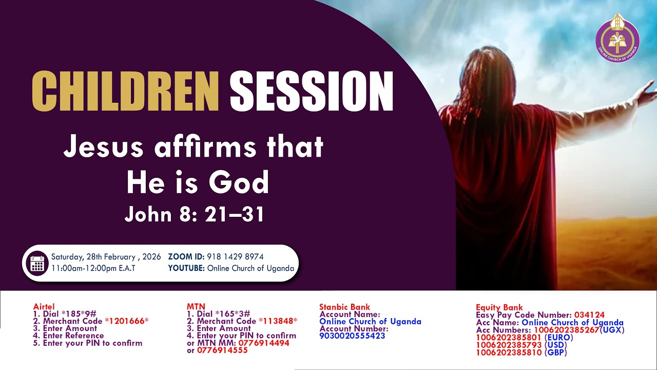 Chldren's Session|28/2/2026|Jesus Affrms That He is God (John 8:21-31) |Tr. Bright