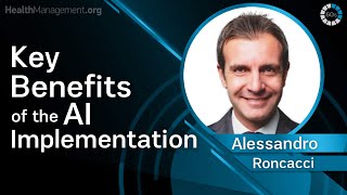 Key benefits of the AI implementation in Affidea's centre in Portugal. Alessandro Roncacci