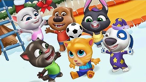 TALKING TOM FRIENDS 😻🏘️🐈: UP GAME 2023: PART 4 || WALKTHROUGH, IOS, ANDROID GAMEPLAY