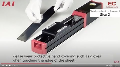 ELECYLINDER Maintenance Video - S1 Stainless Sheet Replacement - For Slider Type Electric Actuator
