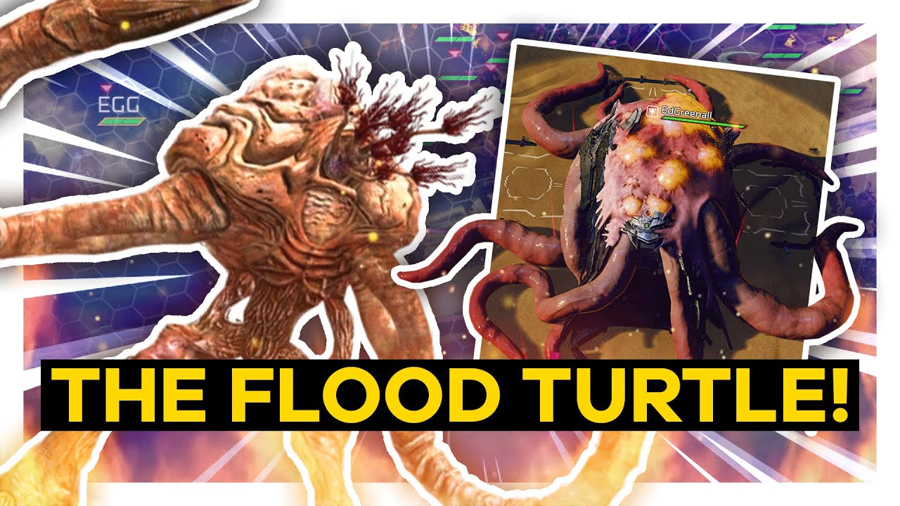 we did a TURTLE playing as THE FLOOD in Halo Wars 2!
