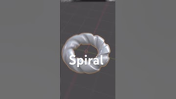 Turn a torus into a clean spiral in seconds. Simple steps, pro results. #blendertricks #blendertips