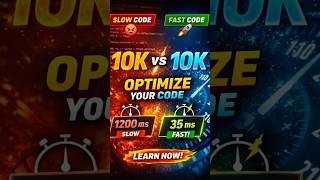 JavaScript Performance Trap | Nested Loop vs Optimized Code 🚀