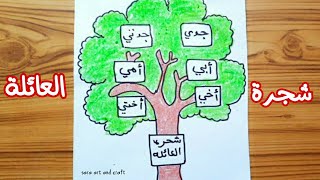 شجرة العائلة|شجرة العائلة للاطفال|رسم شجرة العائلة|شجرة العائلة المستوى الثانى