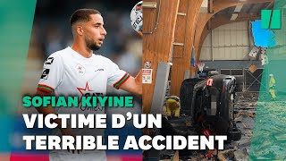 À Flémalle en Belgique, Sofian Kiyine victime d’un impressionnant accident de voiture
