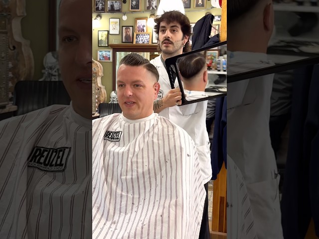 Super Sharp Fade by Schorem Barber Luki | Reuzel Green Grease Magic