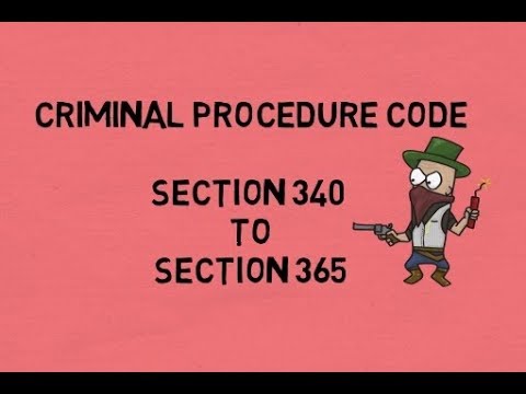 Important Sections Criminal Procedure Code in Hindi Section 340 to 365 - Lecture Part 7