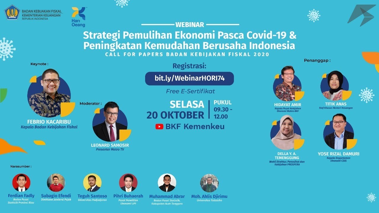 WEBINAR Strategi Pemulihan Ekonomi Pasca Covid 19 Peningkatan WEBINAR Strategi Pemulihan Ekonomi Pasca Covid 19 Peningkatan