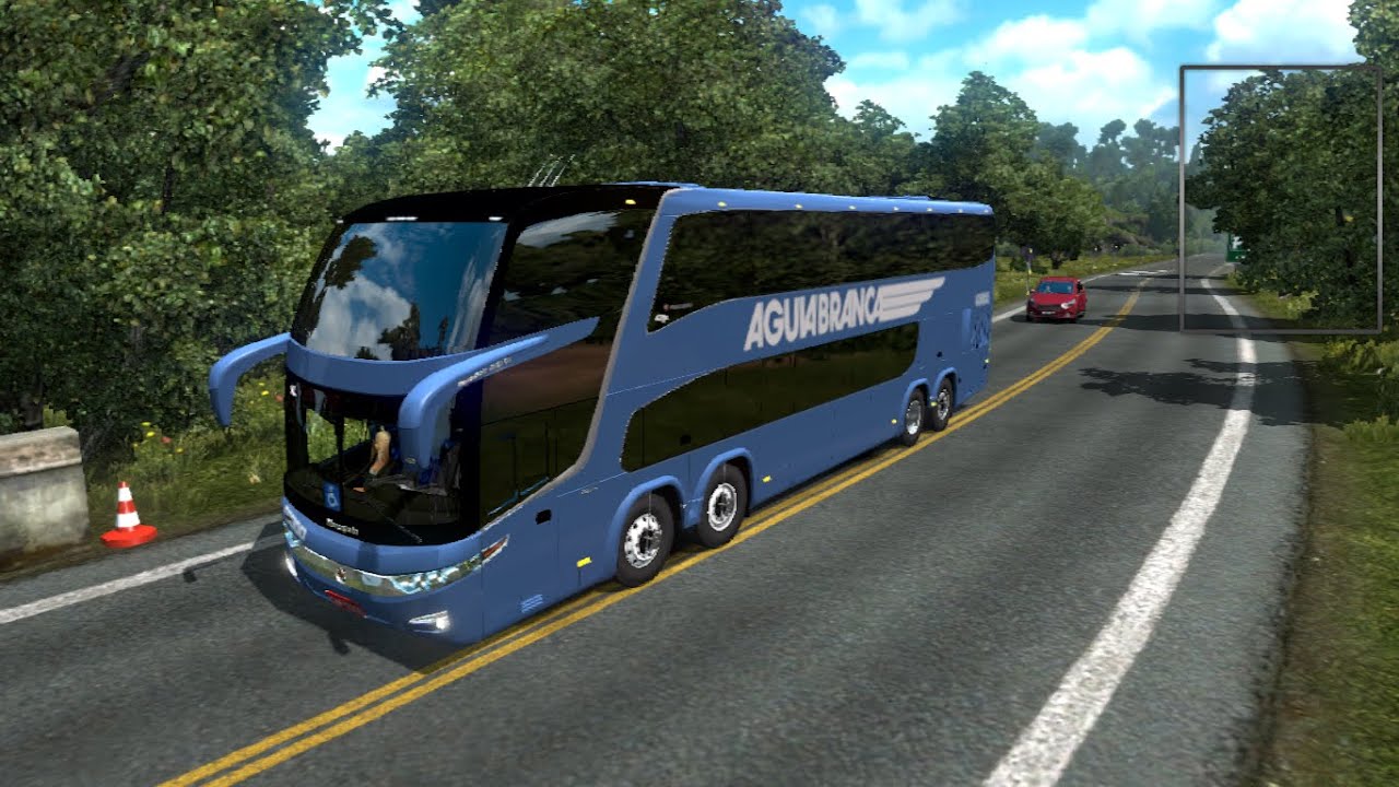 ETS2 | MAPAEAABUS com Marcopolo G7 1800 DD da Águia Branca: Curitiba → São Paulo
