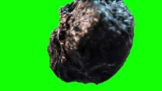 Free Green screen | realistic asteroid | meteor | space | galaxy [HD]
