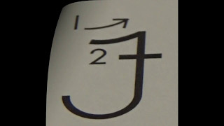 Cursive UPPER CASE letter F  with Ocean Sounds ( Handwriting, Writing, Penmanship)