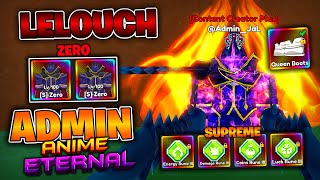 I Used My Admin Account To Unlock The Best Supreme Items In Anime Eternal...