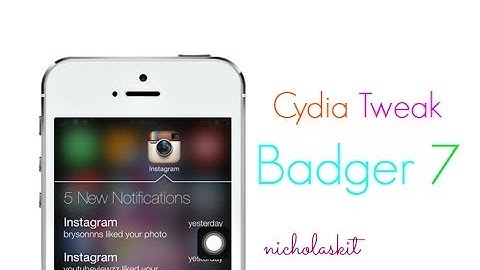 iOS 7 Cydia Tweak | Badger 7