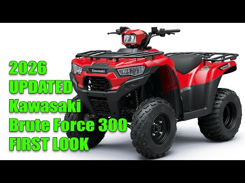 Updated 2026 Kawasaki Brute Force 300 First Look Review