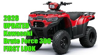 Updated 2026 Kawasaki Brute Force 300 First Look Review