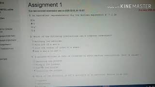 ## Nptel Computer Architecture assignment week 1##