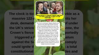 MEGHAN FINISHED? PRINCESS ANNE’S BRUTAL ULTIMATUM! 🚫🔥 #MeghanMarkle #PrincessAnne #RoyalScandal